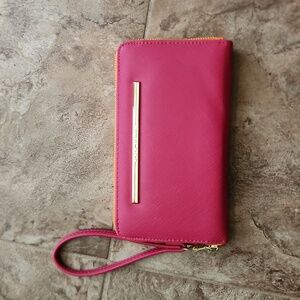 NWOT Steve Madden Pink and Orange Wristlet Wallet